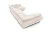 A beige U-shaped sectional sofa is shown from a high-angle perspective against a white background. Podgląd zdjęcia produktu