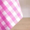 HOMESCAPES Pink karierte Tischdecke aus 100% Baumwolle, 138 Produktbild-Vorschau 4