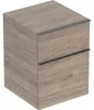 Seitenschrank iCon 450x600x476mm NB hickory/Griff lava matt Produktbild-Vorschau 1