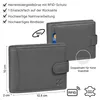 Leder Geldbörse Herren Portemonnaie RFID Querformat Produktbild-Vorschau 3