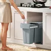 HOMCOM Ausziehbarer Mülleimer, Küchenmüllbehälter, Griff, Produktbild-Vorschau 2