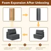 Instructions for foam expansion after unboxing a folding sofa bed. Produktbild-Vorschau