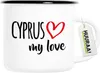 Huuraa Emaille Tasse Cyprus my love 300ml Vintage Produktbild-Vorschau 1
