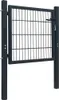 vidaXL Zauntor Stahl Anthrazit 100x100 cm Produktbild-Vorschau 1