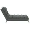 Chaiselongue mit Kissen Dunkelgrau Stoff Produktbild-Vorschau 5