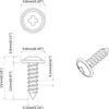 vidaXL Gwóźdź samogwintujący 12 szt. czarny 3,5 x 12 mm Podgląd zdjęcia produktu 6