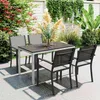 Gartentisch Aluminium 120x70 cm Wetterfest Balkontisch mit Produktbild-Vorschau 2