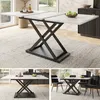 MODFU Table À Manger Extensible Avec Plateau Noyer Et Pieds Voir les images du produit 3