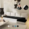 Sofa Überzug Samt für L-förmig Sofa mit 3 Einzelsitz und 1 Produktbild-Vorschau 1