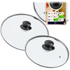 KADAX Glasdeckel Set "Pecoraro", Deckel mit Griff, mit Produktbild-Vorschau 1