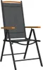 vidaXL 9-tlg. Garten-Essgruppe Aluminium Schwarz Produktbild-Vorschau 12