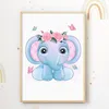 Niedliche Tiere 3er Set Bilder Elefant Giraffe Esel Produktbild-Vorschau 4