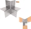 GeZu Impex Pfosten Eckverbinder 121 x 121 mm Feuerverzinkt Produktbild-Vorschau 1