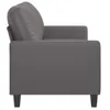 2-Sitzer-Sofa Grau 140 cm Kunstleder Produktbild-Vorschau 4