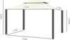 Outsunny Gartenpavillon 4 x 3 m Doppeldach-Partyzelt mit Produktbild-Vorschau 5