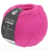 A ball of bright pink yarn with a label. Produktbild-Vorschau