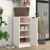 vidaXL Scarpiera bianca 30x35x70 cm Materiale ligneo Anteprima dell’immagine prodotto 3