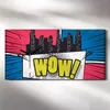 Dekor Leinwand Uhr Wandbilder 60x30 Kunst Comic mit Produktbild-Vorschau 2