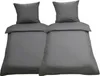 4 tlg Uni Bettwäsche 135x200 Anthrazit Einfarbig Renforce Produktbild-Vorschau 1