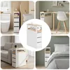 SoBuy meuble rangement WC meuble étroit Blanc Scandinave Voir les images du produit 9