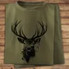 HUNT G-61 T-shirt Jäger Herren Baumwolle - Grün, Hirsch - L Produktbild-Vorschau 2