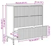 vidaXL Příborník se zásuvkami Bílý 79,5 x 33 x 82 cm Náhled obrázku produktu 8