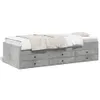 vidaXL Letto da giorno con cassetti senza materasso grigio Anteprima dell’immagine prodotto 1
