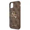 A brown Guess iPhone case with a gold logo. Podgląd zdjęcia produktu