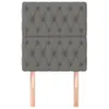 Kopfteile 2 Stk. Dunkelgrau 80x7x78/88 cm Stoff Produktbild-Vorschau 3