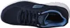 A top-down view of a navy blue Skechers sneaker with white accents. Anteprima dell’immagine prodotto