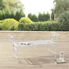 Gartenbank Cossila 70x147x46 cm Metallbank 200 kg Weiß Produktbild-Vorschau 4