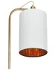 BELIANI Lampa podłogowa biały lniany klosz metalowa Podgląd zdjęcia produktu 5