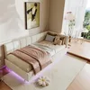 INONEFT Polsterbett90x200mit LED und USB/C,Jugendbett mit Produktbild-Vorschau 3