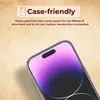 A close-up of a smartphone screen protector with marketing text. Produktbild-Vorschau