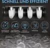 A close-up of an ice maker with ice cubes in the foreground and icons detailing its features. Anteprima dell’immagine prodotto