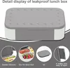 Brotdose Kinder Bento-Box 900ml Auslaufsicher Fächern für Produktbild-Vorschau 2