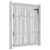 vidaXL Gartentor 105x130 cm Cortenstahl Bambus-Design -  Produktbild-Vorschau 4