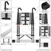 3,8 M Alu Teleskopleiter Klappleiter Stehleiter Produktbild-Vorschau 4