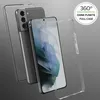A clear phone case is shown in front of a phone. Produktbild-Vorschau