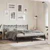 A bedroom scene with a metal bed frame as the main focus. Podgląd zdjęcia produktu