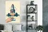 MuchoWow® Poster Vintage - Rakete - Knopf 80x120 cm - Produktbild-Vorschau 4