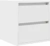 vidaXL Szafki nocne ścienne 2 szt. Biały 38x34x40 cm Podgląd zdjęcia produktu 5