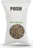 A white bag of birdseed with the brand name 'POSH' and '100% Natural' printed on it, along with a circular image of the birdseed mixture. Anteprima dell’immagine prodotto