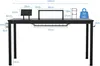 Scrivania COSTWAY 140 cm Scrivania per computer Tavolo da Anteprima dell’immagine prodotto 5