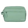 A green toiletry bag on a white background. Náhled obrázku produktu
