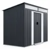 Aga Záhradný domček 238x132x180 cm Tmavosivý Náhľad obrázku produktu 8