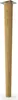 A single wooden furniture leg with a metal mounting plate. Produktbild-Vorschau