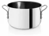 A stainless steel pot with two handles is shown against a white background. Náhled obrázku produktu