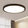 LED plafondlamp voor badkamer, diameter 30 cm. Zwarte Productafbeelding-voorbeeld 1