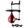 A boxing set with a punching bag and a digital timer, mounted on a door frame. Podgląd zdjęcia produktu